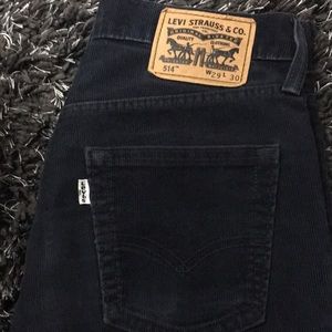 Blue Levi’s 514 vintage corduroy pants